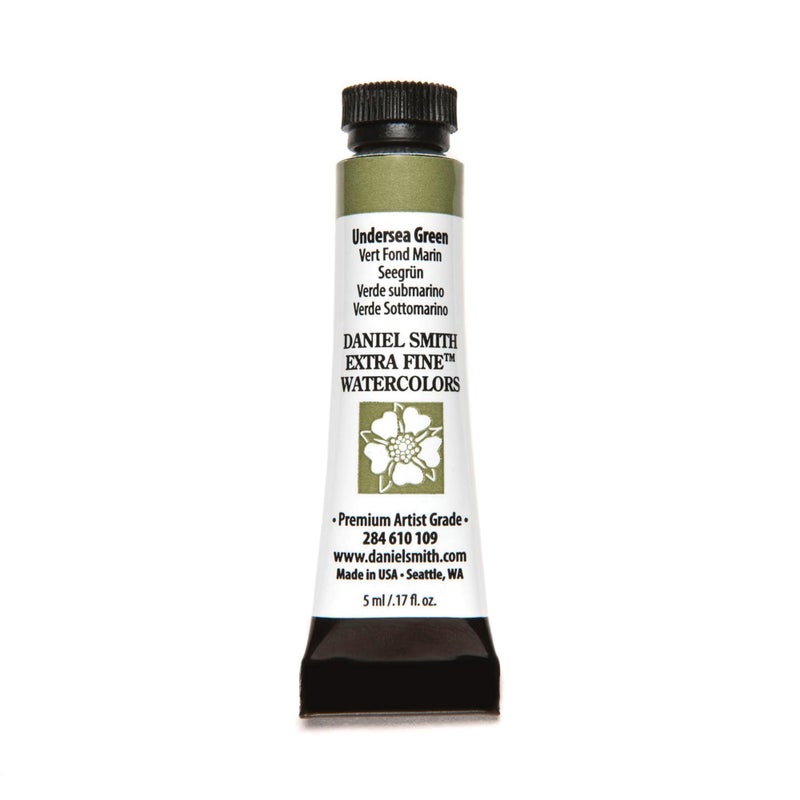 Daniel Smith 284610109 Extra Fine Watercolors Tube, 5ml, Undersea Green - Image 1